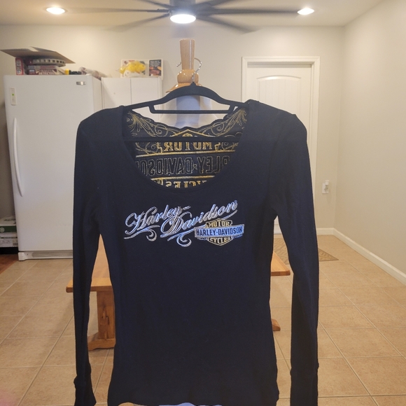 🏍EUC~ HARLEY-DAVIDSON LONG SLEEVE TEE - Picture 8 of 9